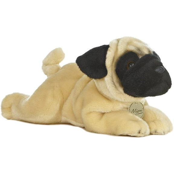Aurora - Medium Brown Miyoni - 11" Pug - Realistic Stuffed Animal
