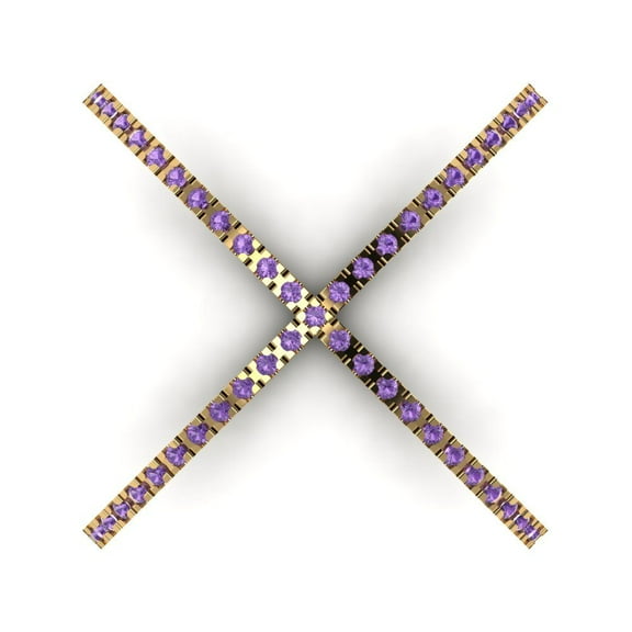 Statement Engagement Ring for Women - 0.245ct Simulated Alexandrite in 18K Yellow Gold Promise Ring