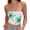 Green, variant on Cropped Tube Tops for Women Flower Print Casual Slim Fit Ruched Sleeveless Strapless Bandeau Tank Top Y2k Going out Tops
