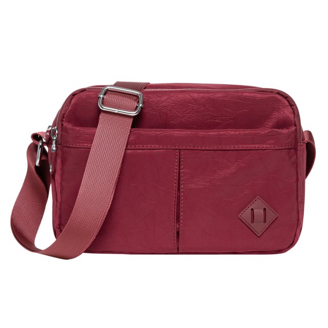 Bolso de mano para mujer: bolso de hombro y bandolera liviano y duradero para uso diario,2.6L(1583-ROJO)