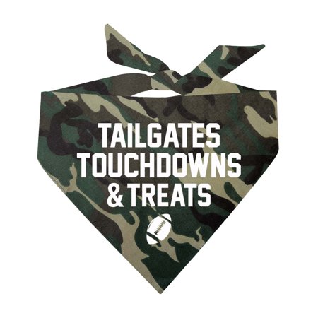 Tailgates Touchdowns & Treats Triangle Dog Bandana