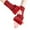 Wine, variant on WREESH Women's Solid Color Knitting Fleece Half Finger Gloves Fashionable Keep Warm Winter Gloves Black