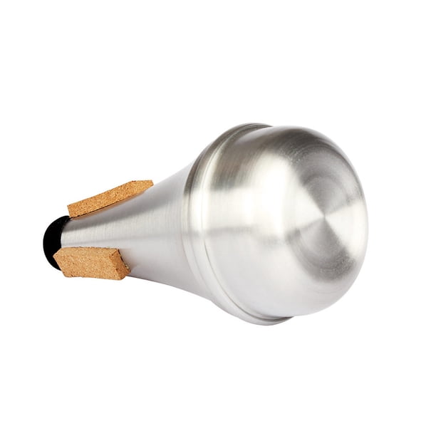Greeniant Silenciador de piezas portátiles de supresión de aleación de aluminio plateado silencioso para practicar tocar Musical Accesorios para instrumentos musicales