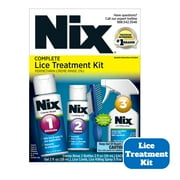 Nix Complete Lice Treatment Kit, Lice Treatment for Hair, Lice Spray for Home, Lice Comb