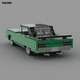 thumbnail image 4 of Poladeer, 321 Uds., Plymouth Roadrunner, coche deportivo, ensamblaje de partículas pequeñas, bloques de construcción, rompecabezas para niño, modelo de juguete, regalo de vacaciones, 4 of 5