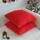 thumbnail image 4 of Fundas de almohada decorativas JOJUSIS de piel sintética roja de 45 x 45 cm, paquete de 2, 4 of 7