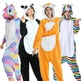 thumbnail image 3 of Pijama Kigurumi para mujer, mono de animales, unicornio, gato, Panda, Lobo, zorro, León, ropa de dormir de Anime de Navidad, 3 of 4
