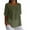 Green, variant on Ndbuld Basic T Shirts for Women UPF 50+ Short Sleeve Casual Summer Tops Women's Solid Cotton and Linen Button Design Half Sleeve Casual Shirt,White,2XL
