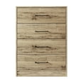 thumbnail image 4 of Castle Place Minimalist 4 Drawer Wooden Dresser, Light Oak, 4 of 7