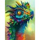 thumbnail image 1 of 30 X 40 Cm, dragón De Couleur Pintura De Diamante Broderie Diamant Peinture Canevas 5d Tableau Enfant Adulte Strass Lot Puzzle Dessin Decoración Mura, 1 of 5