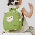 thumbnail image 2 of ibiyuan School Backpacks Lamb Canvas Large Capacity School Bag for Ages 3rd 4th 5th 6th, Daycare, Primary School, Beach, Travel, Outings, Playground, Vacation, 2 of 7
