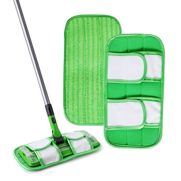 Yocada Microfiber Replacement Mop Pad - Washable & Reusable, Clip-On Universal Fit for Sweeper Mops, Deep Cleaning Power ,1 Count
