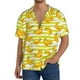 thumbnail image 1 of Fotbe Bananas On A Striped Camisa Estampada de Manga Corta para Hombre, Casual de Verano, Estilo Playero, Sin Arrugas-XX-Large, 1 of 5