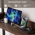 thumbnail image 7 of ROGALIS 55'' Cat Litter Box Enclosure with 2 Shelves and Charging Sockets, Wooden Cat House Hidden Litter Box Furniture, Large Indoor Cabinet for Livingroom and Entryway, Brown, 7 of 7