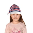 thumbnail image 5 of Yiaed USA Colors Stripes Print Hat,Santa Claus Hat For Xmas Party, Christmas Hat For Boys Girls Child Infant Holiday Hat, 5 of 6
