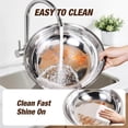 thumbnail image 4 of WARMOUNTS Gold Chafing Dishes for Buffet 2 Pack, 5QT Stainless Steel Round Chafers and Buffet Warmers Sets with Lid Holder, Rolled Rim Process, Stack, 4 of 9