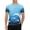 Sky Blue-1, variant on Mens T-Shirts Summer Lightweight Breathable Raglan Short Sleeve Crewneck Casual Printed Tee Shirt Streetwear