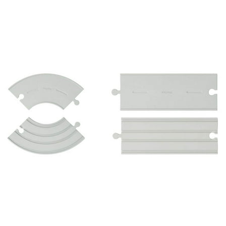 PlanToys Rubber Road  Rail Expansion Tracks - Set C