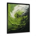 thumbnail image 5 of Designart "Dreamy Green Serene Spiral I" Abstract Spirals Picture Framed Wall Art Prints, 5 of 5