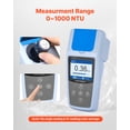 KFFKFF Portable Turbidity Meter, 0–1000 NTU Range, ISO 7027 Standard