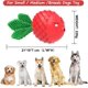 thumbnail image 5 of cepillo de dientes chirriante para perros, indestructible, duradero, de caucho natural, para perros y cachorros pequeños y medianos, ideal para el cuidado dental de mascotas (rojo), 5 of 5