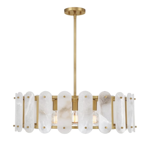 Antolini 5-Light Pendant in Warm Brass
