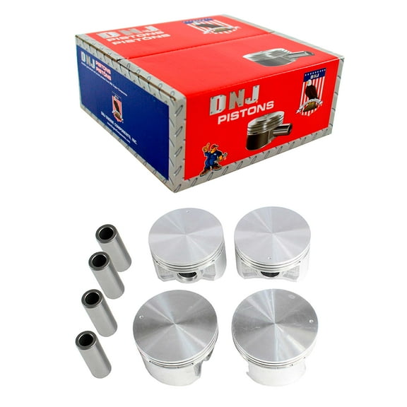 DNJ P155 Standard Complete Piston Set Fits Cars & Trucks 99-05 Dodge Eclipse Galant 2.4L SOHC