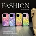 thumbnail image 4 of INS Gradient Feather Veil Phone case, Multi-Color Available, Ladies' Favorite, Small Fresh Design, Drop-Proof, for iPhone 15 14 13 12 11 Pro Max Phone case (A5,iPhone 13 Pro Max), 4 of 8