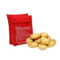 thumbnail image 3 of 4PCS Red Microwave Potato Bags Reusable Baked Bag Potato Microwave Baking Pouches for Potato Express, 3 of 5