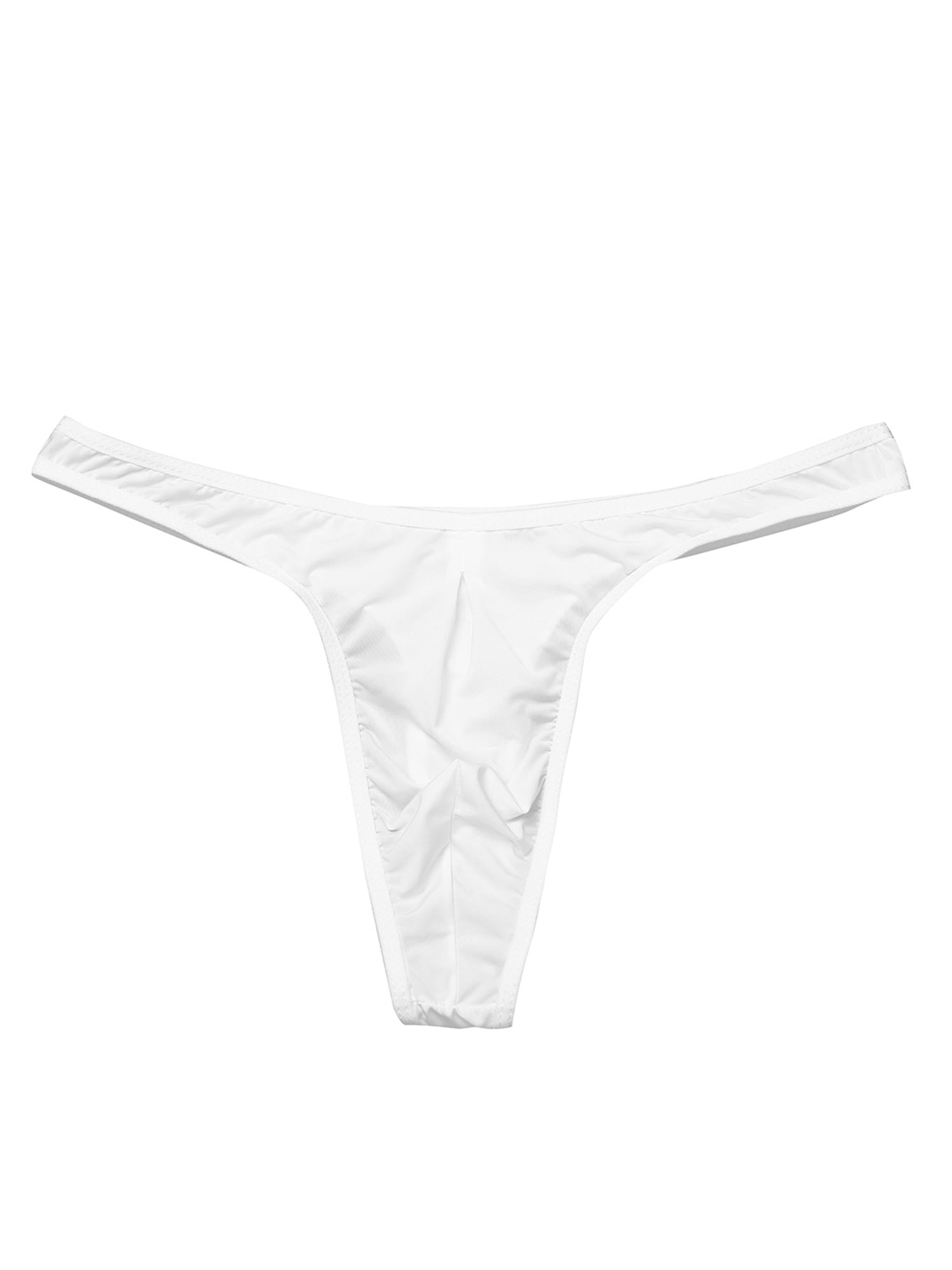 iEFiEL - iEFiEL Men Ruched Back Bikini Briefs Thong Underwear Bulge ...