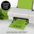 thumbnail image 4 of Printworks Bright Color Cardstock, Emerald Green, 8.5 x 11, 65 lb, 500 Sheets, 4 of 8