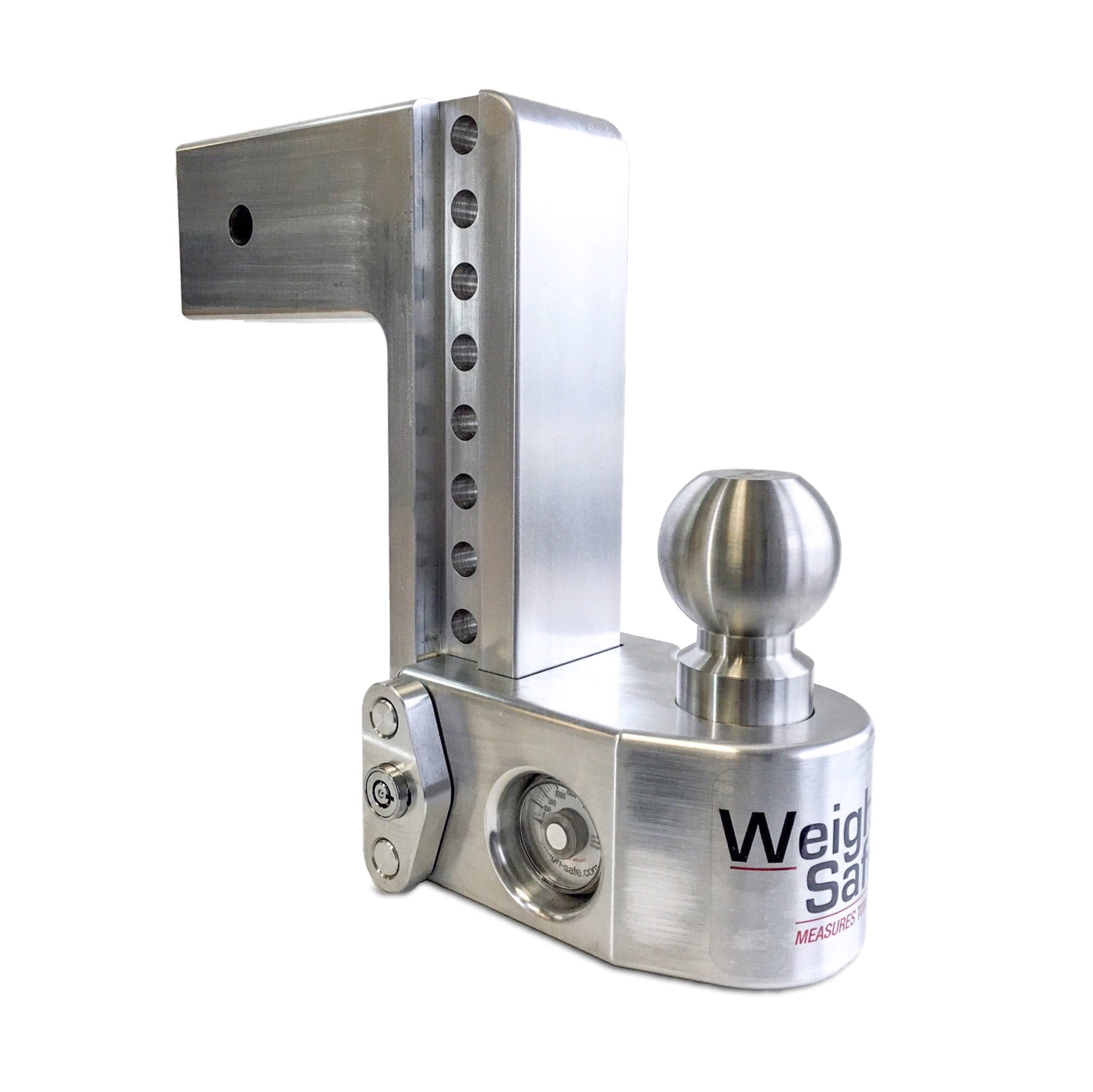 Weigh Safe WS8-3 Adjustable Hitch Ball Mount with Scale 3 Inch Shaft