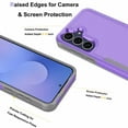thumbnail image 5 of Galaxy S25 FE 5G Case,Sturdy Phone Case for Samsung S25 FE 5G 2025 6.7 inch,Njjex Shockproof Protection Heavy Duty Armor Hard Plastic & Rubber Rugged Bumper 2-in-1 Case Cover-Purple, 5 of 7