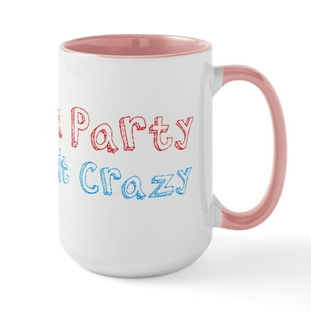 

CafePress - Crazy Tea Party Large Mug - 15 oz Ceramic Large Mug