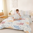 thumbnail image 3 of Erosebridal Cute Shark Bedding Comforter Set 7 Pieces for Kid, Sealife Animal Full Bedding Set, 3 of 7
