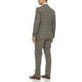 thumbnail image 2 of Adam Baker Men's DBS102 Slim Fit Double Breasted 2-Piece Jacket & Pants Suit Set - Taupe - 42L, 2 of 4