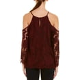 thumbnail image 2 of 1.STATE Womens Lace Off the Shoulder Blouse, Red, X-Small, 2 of 2