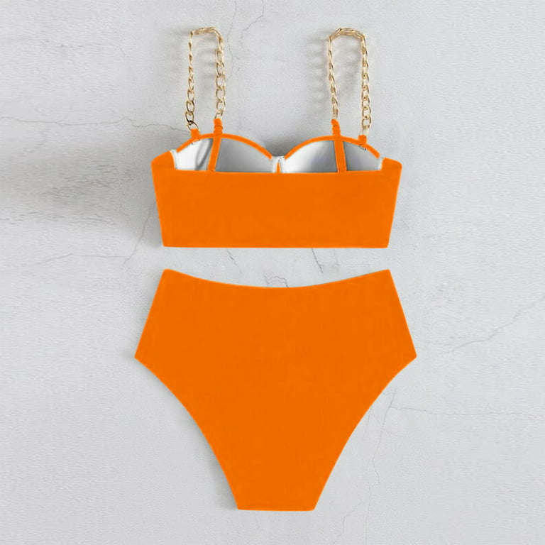 Womens Bikini Sets High Waisted Two Junior Swim Suits Swimsuit