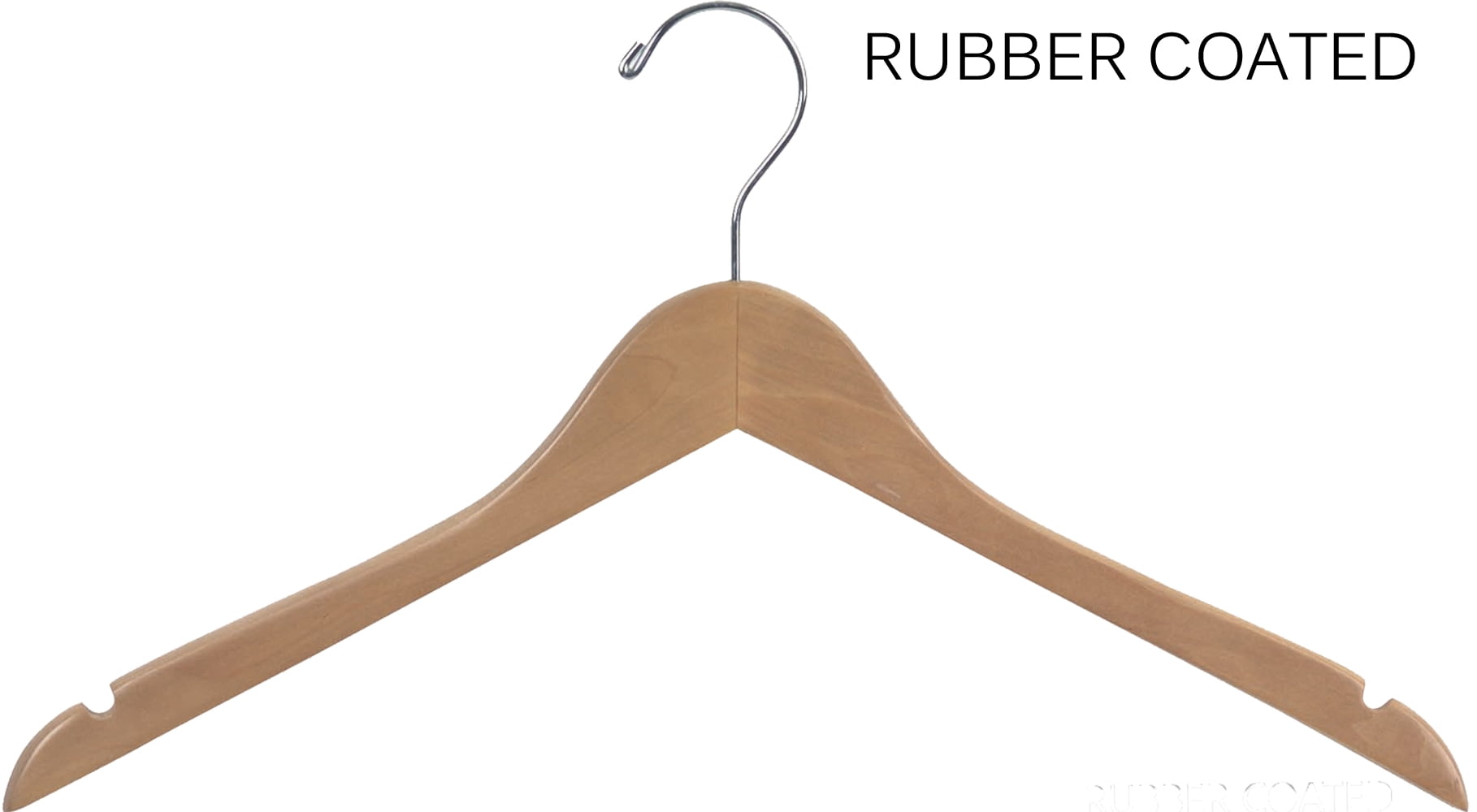 100 Clear Top  Hangers 17" for Dress/Coats/Outerwear.Men/ Women 