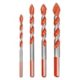 thumbnail image 1 of YSNOOWE 4Pcs Multifunctional Wear Resistant Masonry Drill Bit for Tile Glass Ceramic Drilling Tools, 1 of 8