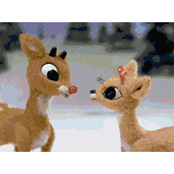 Rudolph The Red Nosed Reindeer Rudolph And Clarice Counted Cross Stitch Pattern Walmart Com Walmart Com