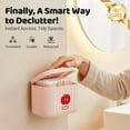 thumbnail image 4 of YiJuHui 1pcs Spring-Lift Organizer with 4 Compartments, Hygienic Storage for Cotton Swabs & Small Items, Adhesive Wall Mount, Space-Saving Bathroom & Vanity Organizer, 4 of 6