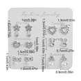 thumbnail image 3 of Specollect 3 Pcs Festive Earring Set Christmas Tree Santa Bells Alloy Studs Holiday Party Daily Wear Elegant Fine Jewelry, 3 of 8