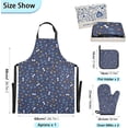 thumbnail image 5 of Dreamtimes Bone Blue Mothers day Kitchen Apron,Oven Mitt,Pot Holder,Towel,Birthday Gifts Set for Mom Wife Grandma, 5 of 6