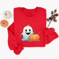 thumbnail image 6 of VKOYWKM Sweatshirts for Women Halloween Spooky Season Graphic Pullover Top Cute Crewneck Sweatshirt Oversized Long Sleeve Fall Sweatshirts, 6 of 6