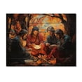thumbnail image 3 of Designart "Supper Christianity Last wall art" Spiritual Print on Natural Pine Wood, 3 of 5