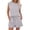 Grey, variant on LSONABXA Hot Pink Baseball Caps for Women Under $15 Women's Cap Sleeve Crewneck Top & Drawstring Short Outfit Two Piece Set T Shirt And Short