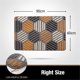 thumbnail image 2 of Alfombrilla antideslizante con forma geométrica, alfombrilla absorbente antideslizante para el hogar, resistente al desgaste, interior, exterior, entrada, pasillo, escalera, pasillo, alfombra, gris, JAMW Sencillez, 2 of 5