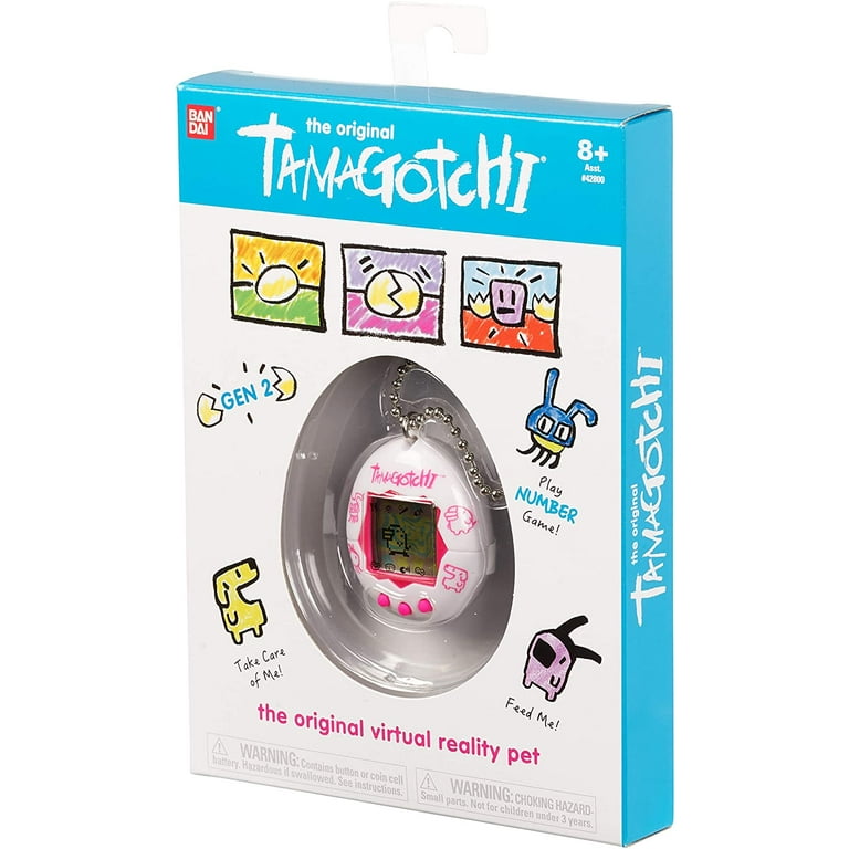 Tamagotchi Original Digital Electronic Pet Robot White and Pink