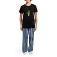 thumbnail image 4 of CafePress - Peace For Ukraine Ukrainian Hand Peace Sig Pajamas - Women's Short Sleeve Print T-Shirt and Pants Dark Cotton Pajama Set, 4 of 7